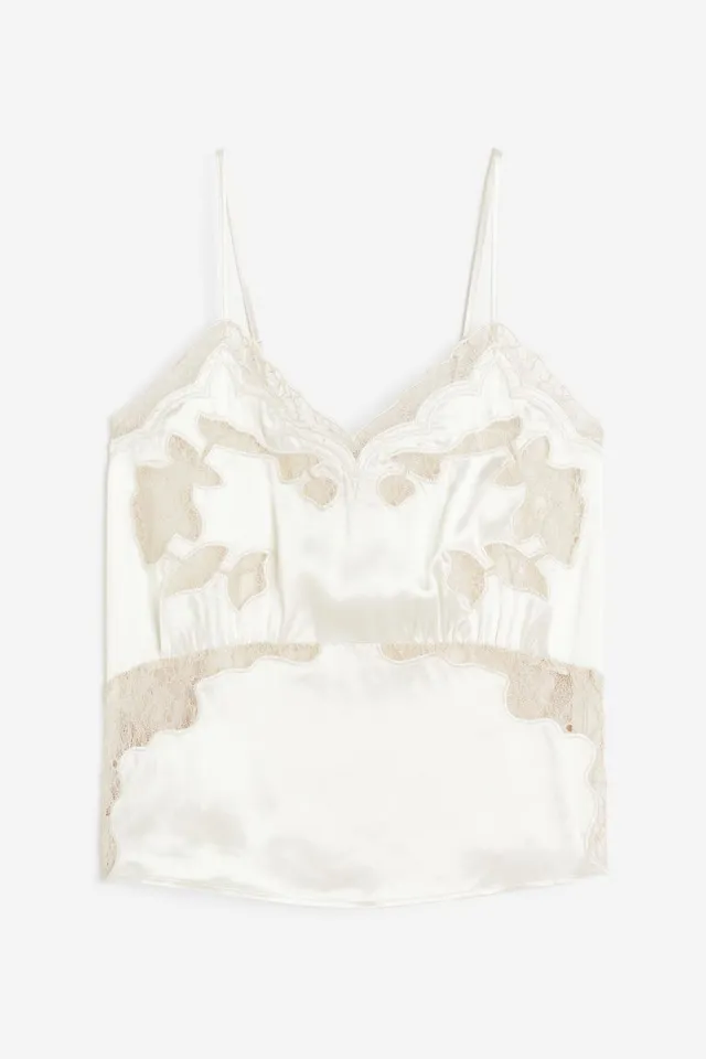 H&M Lace-trimmed Camisole Top