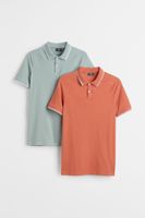 2-pack Muscle Fit Piqué Polo Shirts