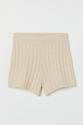 Cable-knit Shorts