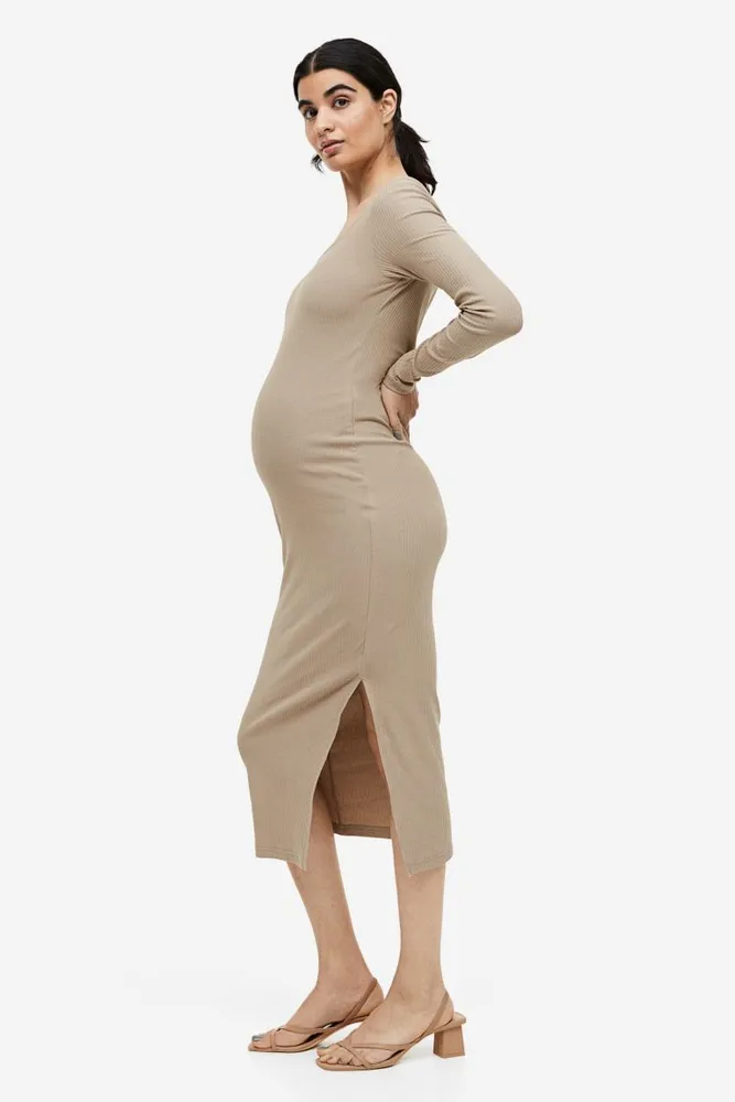 MAMA Ribbed Bodycon Dress