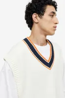 Loose Fit V-neck Sweater Vest