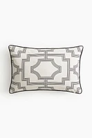 Patterned Satin Cushion Cover