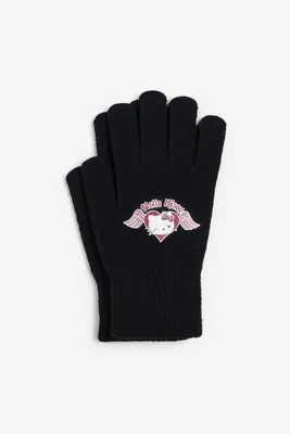Gloves with Printed Motif