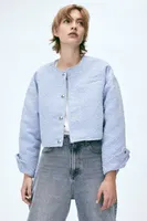 Oversized Button-front Jacket