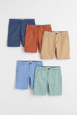 5-pack Slim Fit Chino Shorts