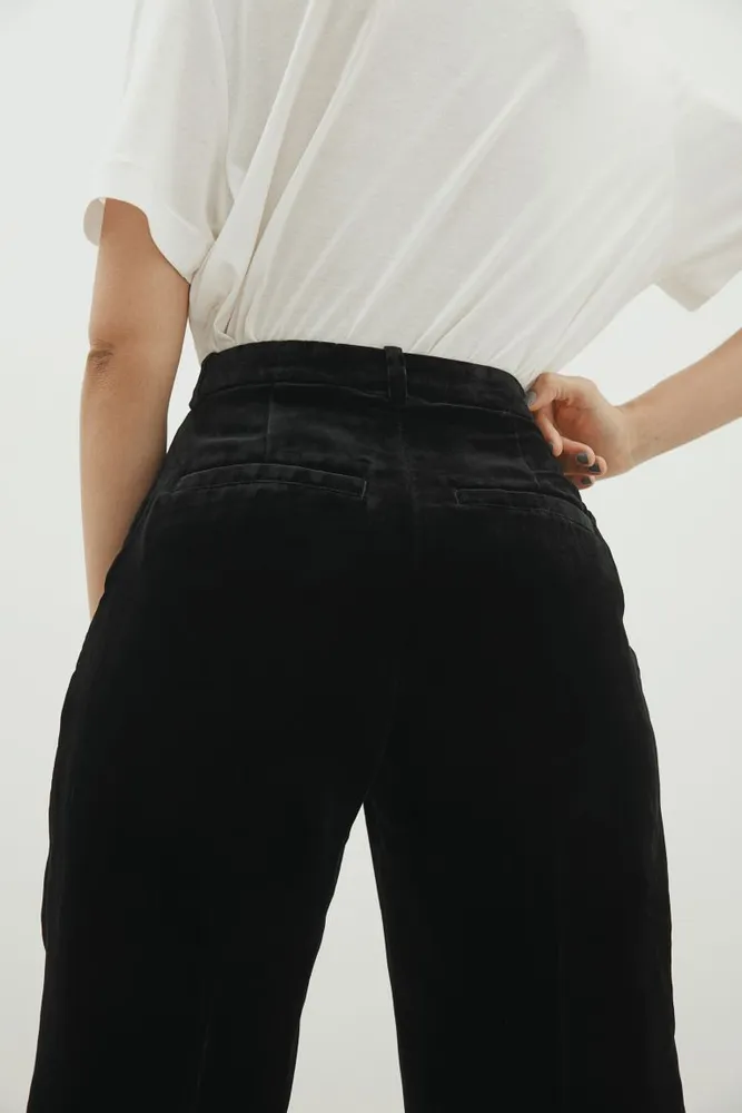 Silk-blend Velvet Pants