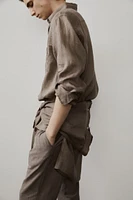 Regular Fit Linen Shirt