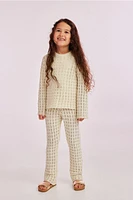 2-piece Pointelle-knit Set