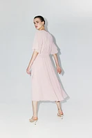 MAMA Pleated Nursing Dress