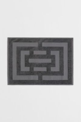 Tapis de bain à motif jacquard