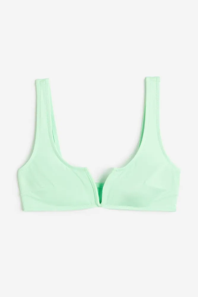 Mint Green Push-up Padded Balconette Bikini