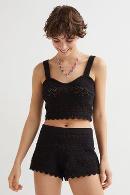 Crochet-look Shorts