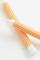 2-pack Striped Candles