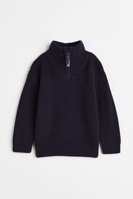 Zip-top Knit Sweater