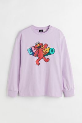 Relaxed Fit Printed Jersey Shirt