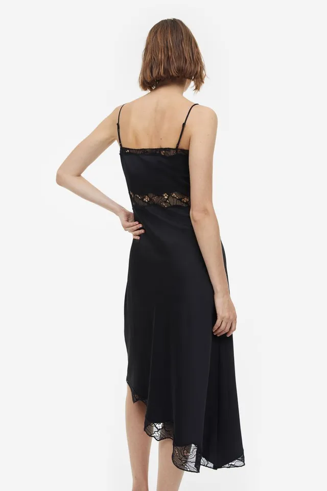 H&M Lace-trimmed Slip Dress