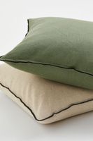 Linen-blend Cushion Cover