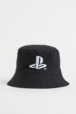 Embroidered-detail Bucket Hat
