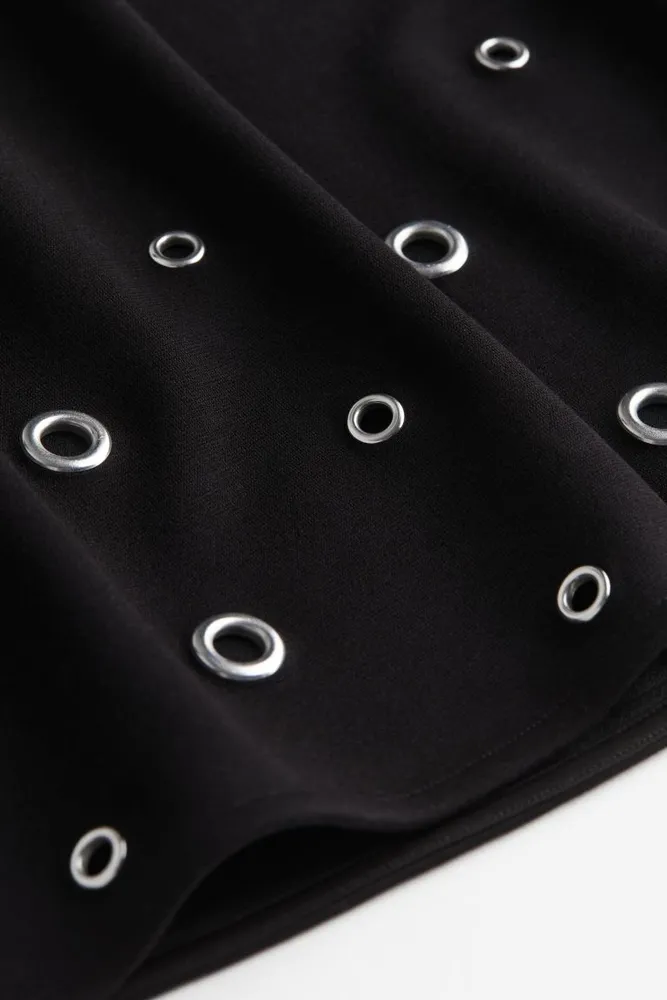 Grommet-detail Skirt