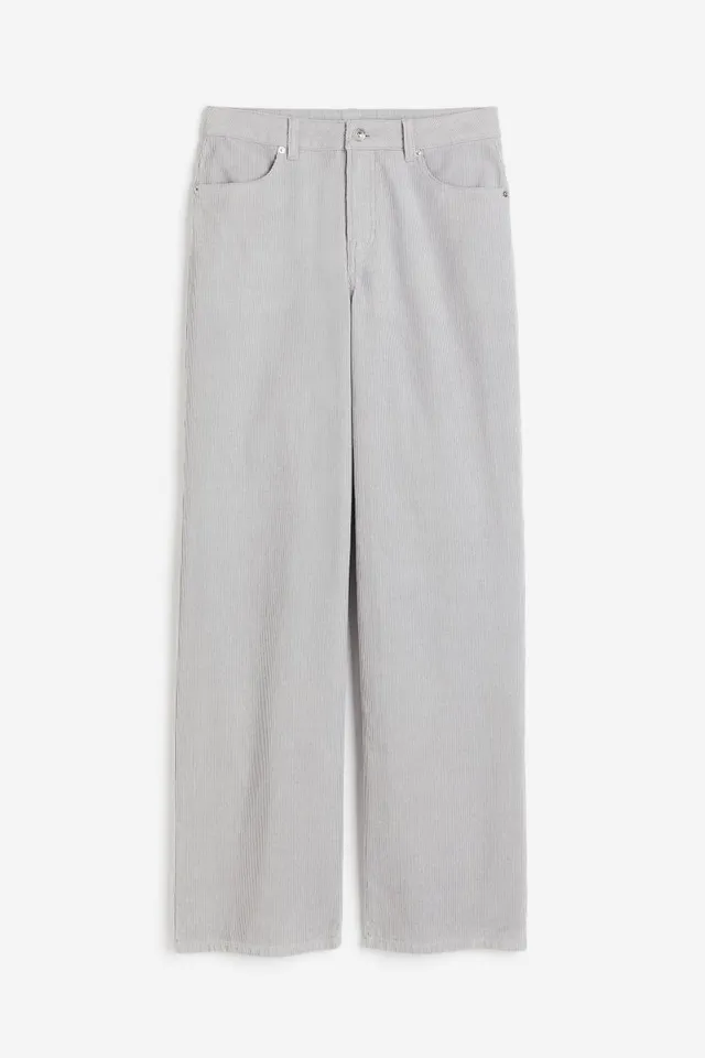 H&M Wide-leg Corduroy Pants