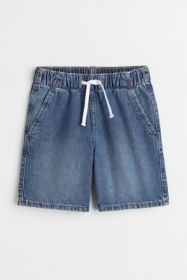 Cotton Denim Pull-on Shorts