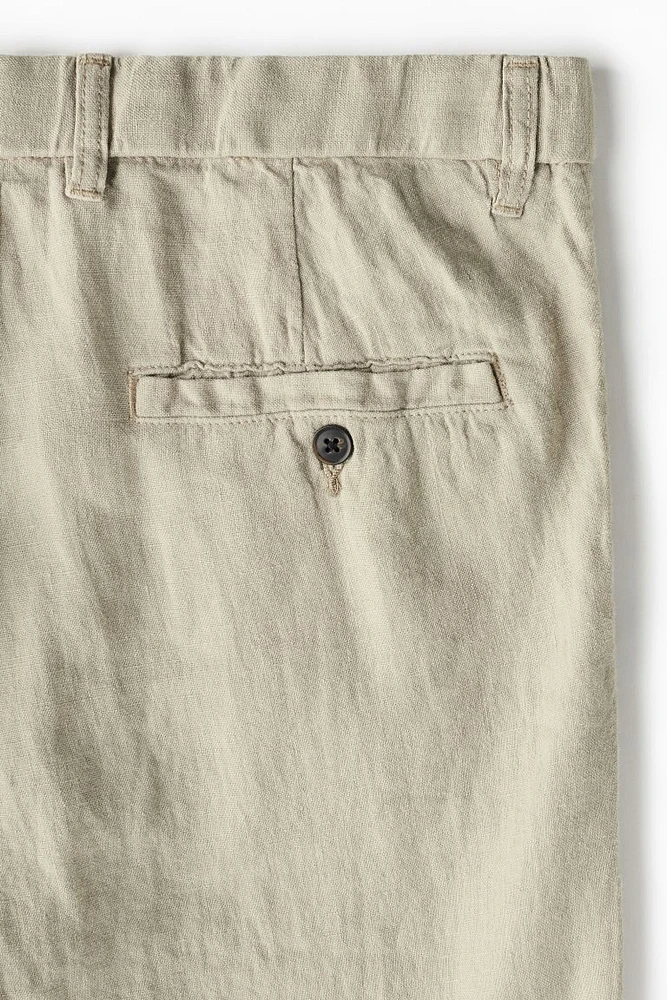 Regular Fit Linen Pants