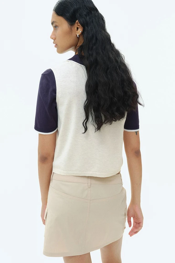 Button-front Sweater Vest