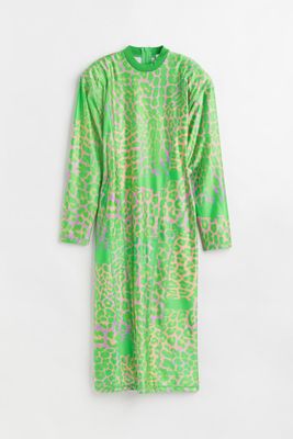 Leopard-print Jersey Dress