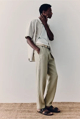 Regular Fit Linen Pants