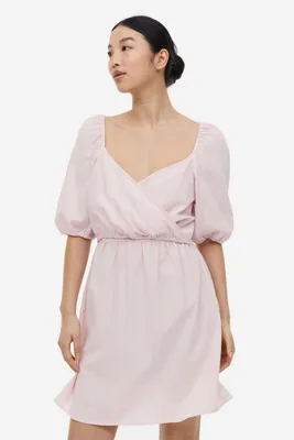 MAMA Puff-sleeve Nursing Dress