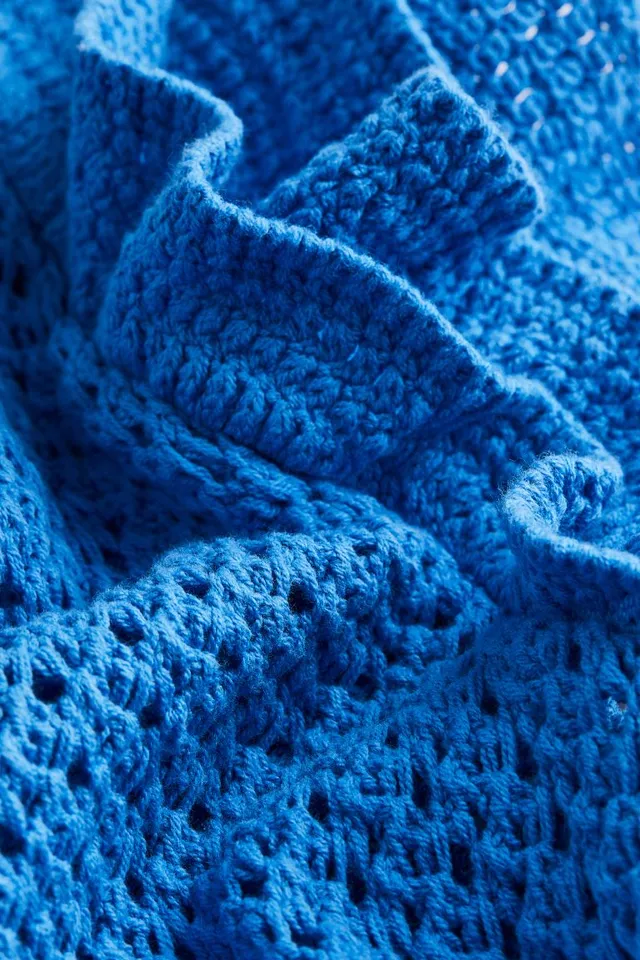 H&M Pointelle-knit Corset-style Top