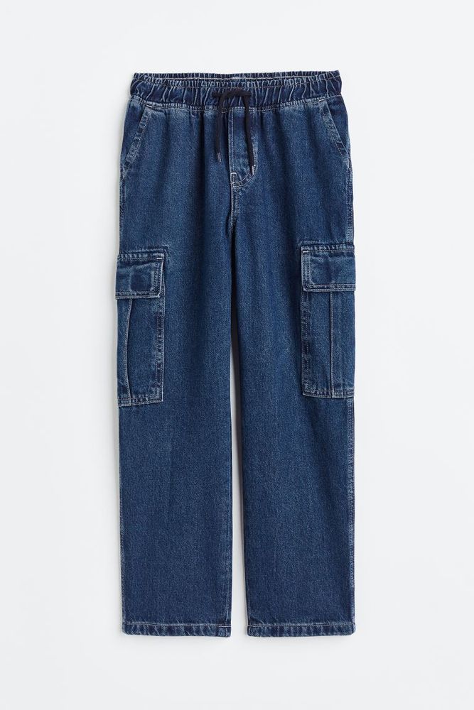 Relaxed Denim Joggers