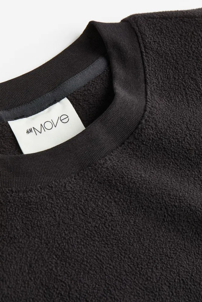 Pocket-detail Fleece Sweater