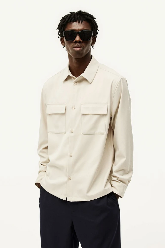 Regular Fit Twill Overshirt