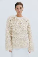 Wool-blend Fluffy-knit Sweater