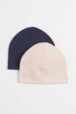 2-pack Ribbed Hats