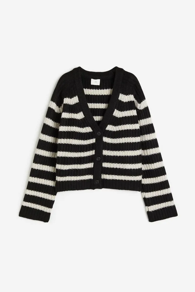 Rib-knit Cardigan