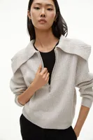 Half-zip Sweater with Collar