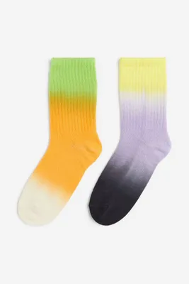 2-pack Ribbed Socks
