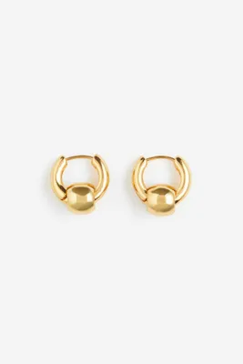 Gold-plated Hoop Earrings