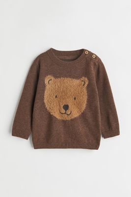 Fine-knit Sweater with Design