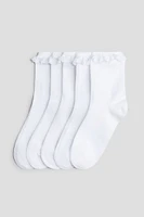 5-pack Ruffle-trimmed Socks