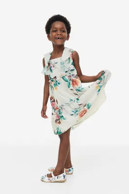 Patterned Chiffon Dress