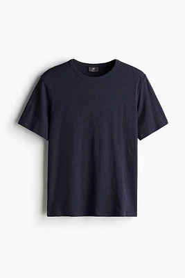 Regular Fit Linen-blend T-shirt