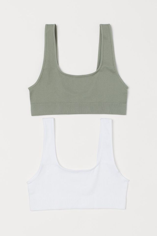 H&M 2-pack Seamless Bra Tops