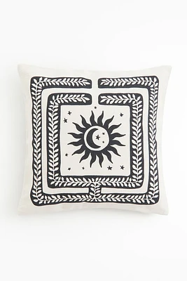 Print-motif Cushion Cover