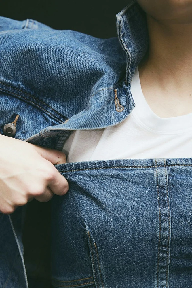 Denim Bandeau Dress