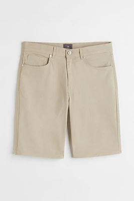 Slim Fit Cotton Twill Shorts