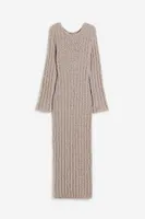 Bouclé-knit Bodycon Dress