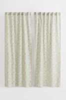 2-pack Patterned Cotton Curtains